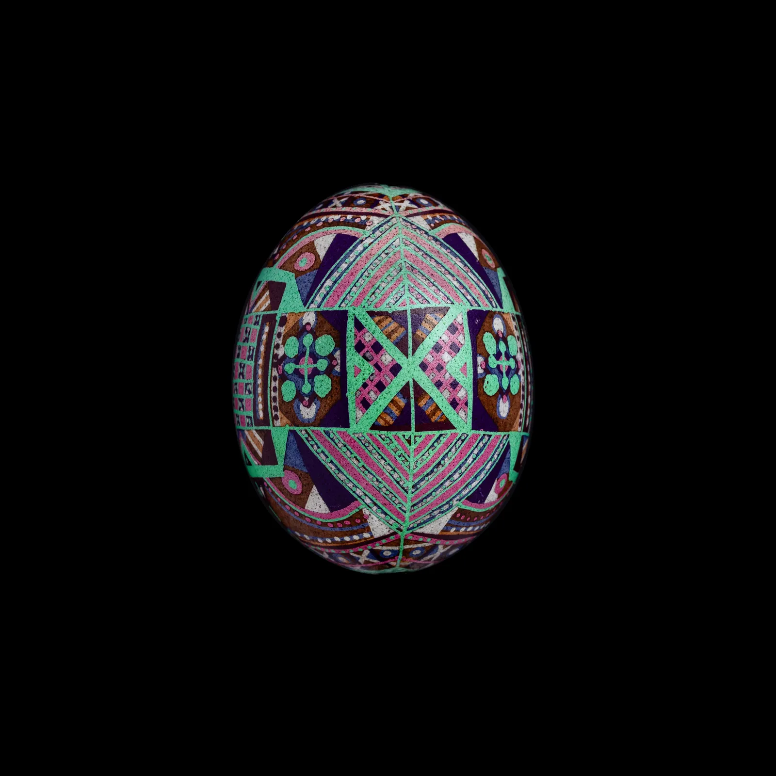 Image of геометрична 2024 by Синтез Традиції, Писанки medium, part of the геометричні орнаменти series Photo 2 of 2.