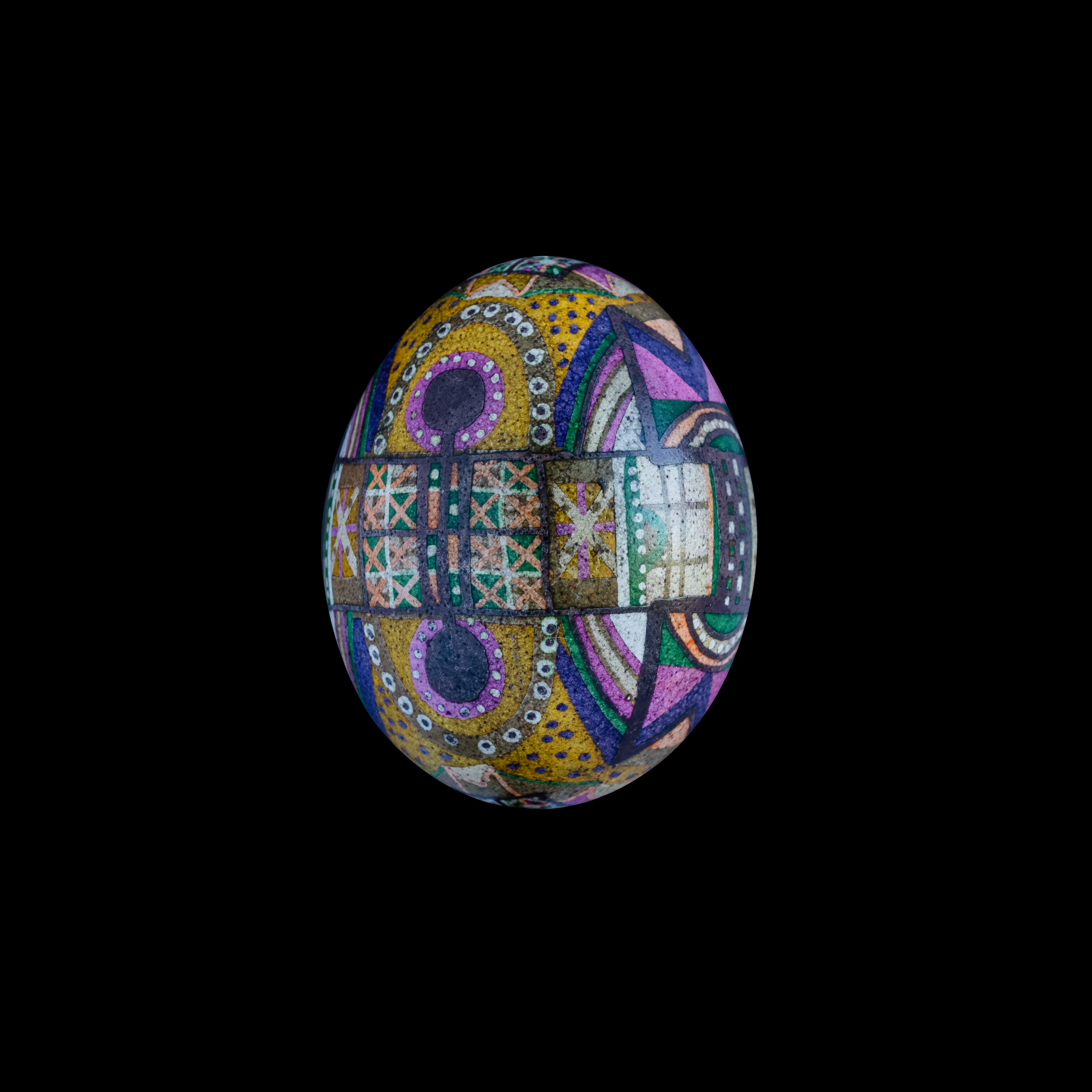 Image of геометрична 2024 by Синтез Традиції, Писанки medium, part of the геометричні орнаменти series Photo 2 of 2.