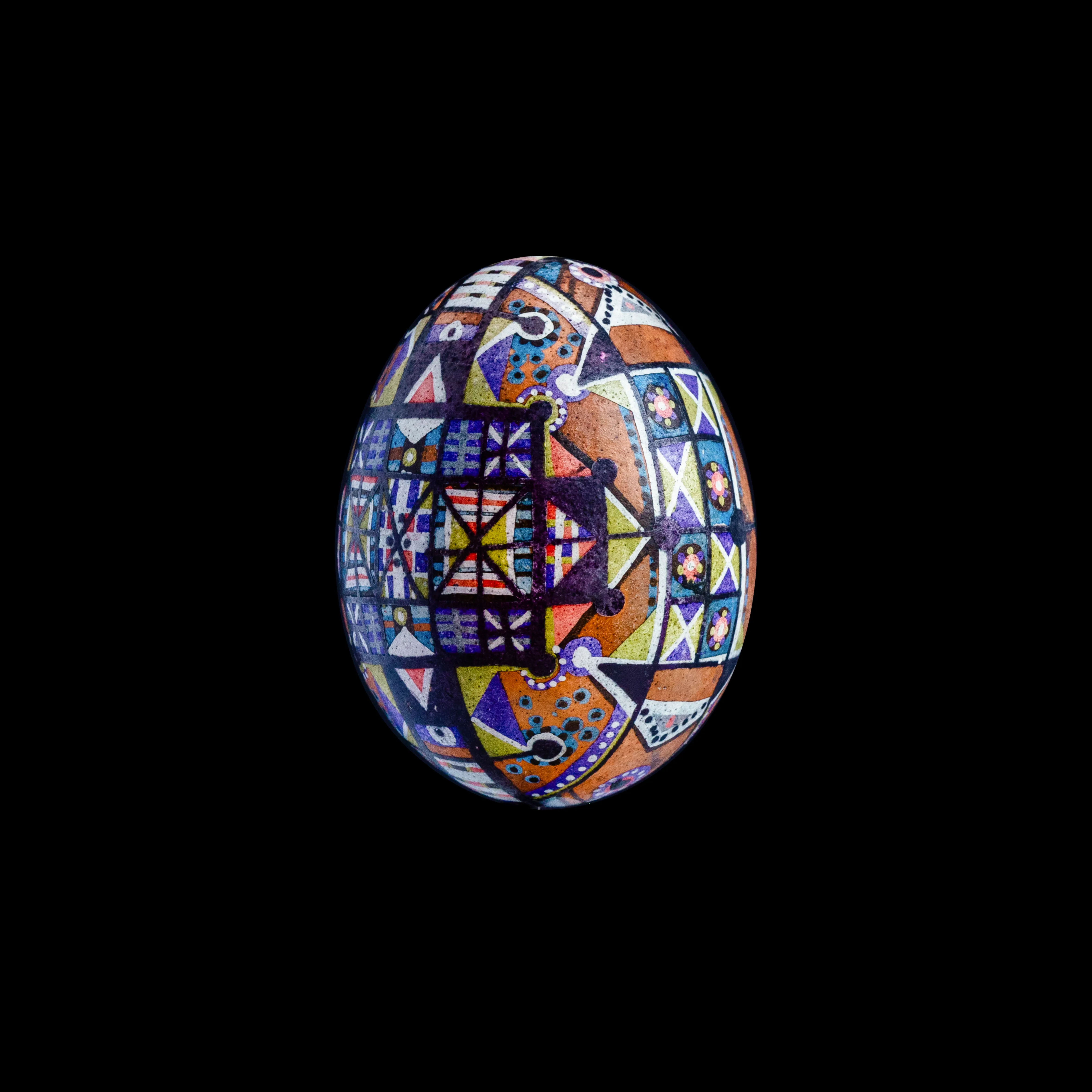 Image of геометрична 2024 by Синтез Традиції, Писанки medium, part of the геометричні орнаменти series Photo 1 of 2.